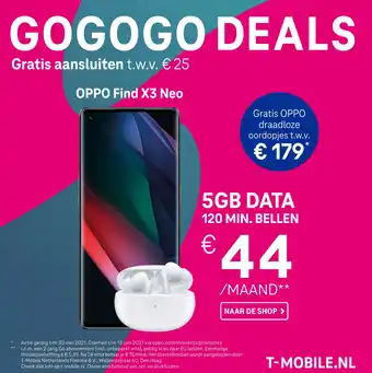 T-mobile OPPO Find X3 Neo aanbieding