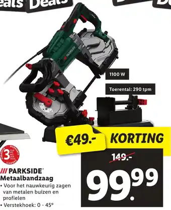 Lidl PARKSIDE Metaalbandzaag aanbieding