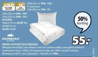 Jysk BRURI SYNTHETISCH DEKBED aanbieding