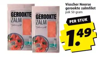 Boni Visscher Noorse gerookte zalmfilet aanbieding