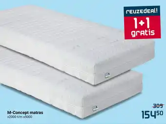 Beddenreus M-Concept matras x2000 t/m x5000 aanbieding