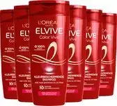 Wehkamp L'Oréal Paris Elvive Color Vive shampoo - 6 x 250 ml - voordeelverpakking aanbieding