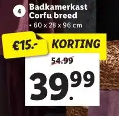 Lidl Badkamerkast Corfu breed aanbieding