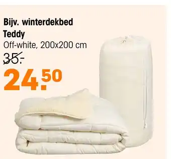 Kwantum Winterdekbed teddy aanbieding