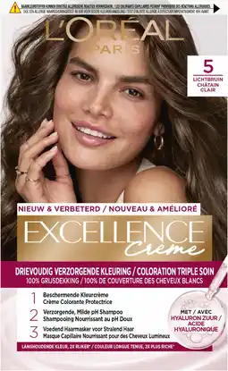 Amazon L’Oréal Paris Excellence Creme 5 - Lichtbruin - Permanente Kleuring aanbieding