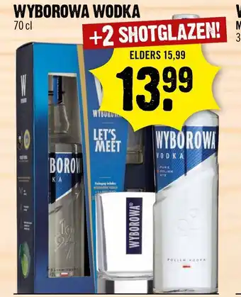 Dirck 3 Wyborowa wodka 700ml aanbieding