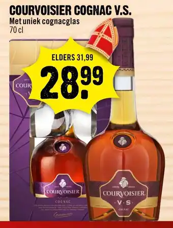 Dirck 3 Courvoisier cognac V.S. 700ml aanbieding