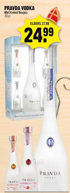 Dirck 3 Pravda Vodka 700ml aanbieding