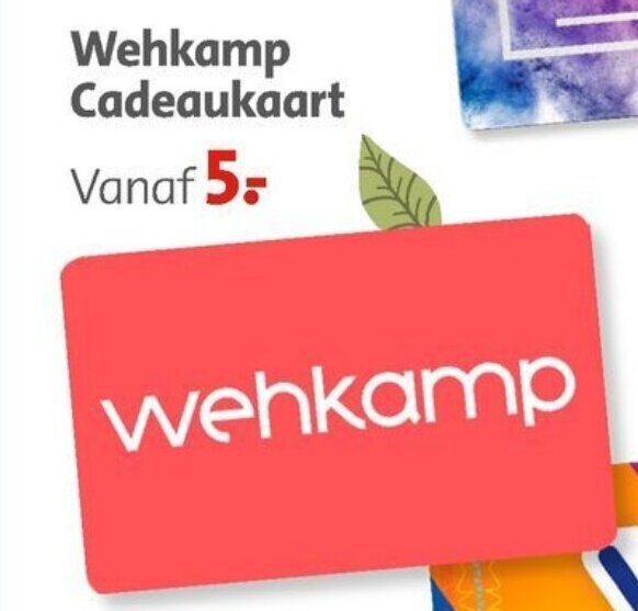 Wehkamp cadeaukaart aanbieding bij Bruna