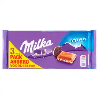 PLUS Milka Oreo 3-pack aanbieding