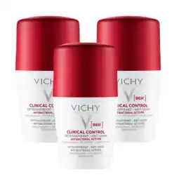 De Online Drogist Vichy Clinical Control 96 uur Deodorant Roller Multiverpakking aanbieding