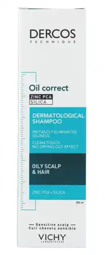De Online Drogist Vichy Dercos Oil Correct Dermatological Shampoo Oily Scalp & Hair aanbieding