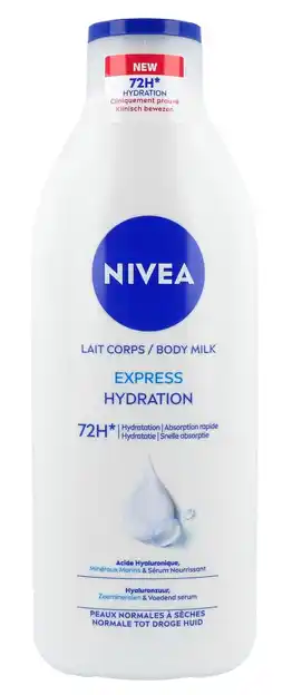 De Online Drogist Nivea Bodymilk Express aanbieding