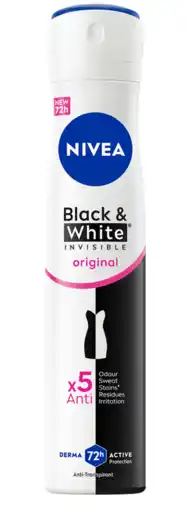 De Online Drogist Nivea Black & White Original Anti-transpirant aanbieding