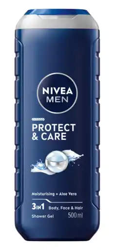 De Online Drogist Nivea Men - Protect & Care 3-in-1 Shower Gel aanbieding