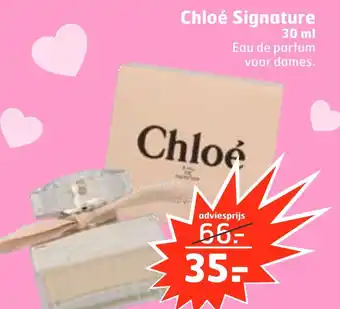 Trekpleister Chloé signature 30ml aanbieding