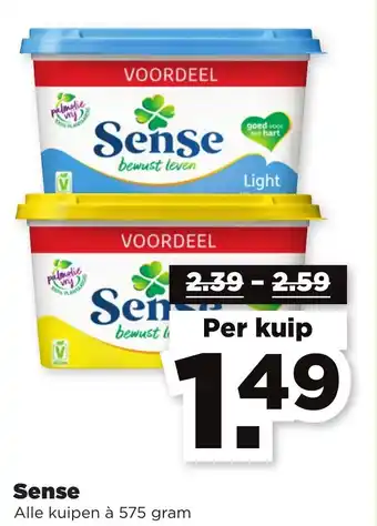 PLUS Sense 575g aanbieding