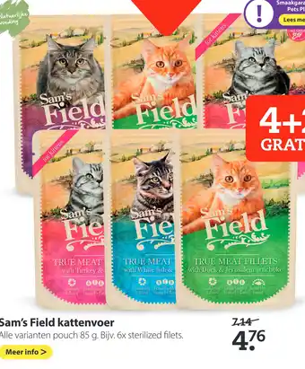 Pets Place Sam's field kattenvoer aanbieding