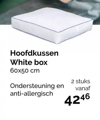 Beter Bed Hoofdkussen White box aanbieding