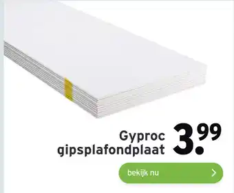 GAMMA Gyproc gipsplafondplaat aanbieding