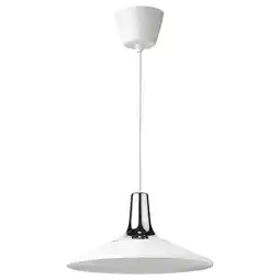 IKEA Fyrtiofyra Hanglamp, chroompatroon/wit, 38 cm aanbieding