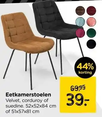 Xenos Eetkamerstoelen aanbieding