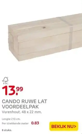 Praxis Cando ruwe lat voordeelpak aanbieding