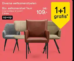 Leen Bakker Diverse eetkamerstoelen aanbieding