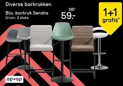 Leen Bakker Diverse barkrukken aanbieding