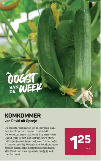 Ekoplaza KOMKOMMER aanbieding