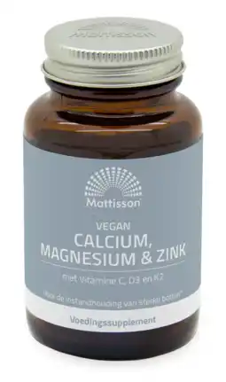 De Online Drogist Mattisson HealthStyle Calcium Magnesium & Zink Tabletten aanbieding