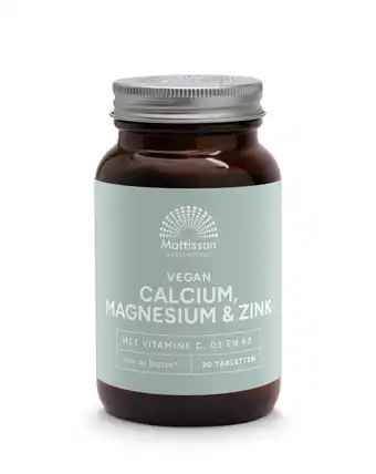 De Online Drogist Mattisson HealthStyle Calcium Magnesium & Zink Tabletten aanbieding
