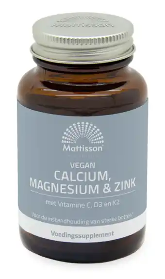 De Online Drogist Mattisson HealthStyle Calcium Magnesium & Zink Tabletten aanbieding