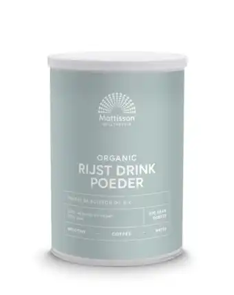 De Online Drogist Mattisson HealthStyle Biologische Rijstdrink Poeder aanbieding