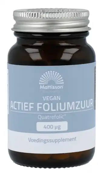 De Online Drogist Mattisson HealthStyle Actief Foliumzuur Tabletten aanbieding