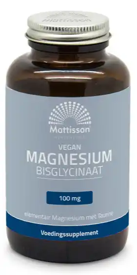 De Online Drogist Mattisson HealthStyle Magnesium Bisglycinaat 100mg Tabletten aanbieding