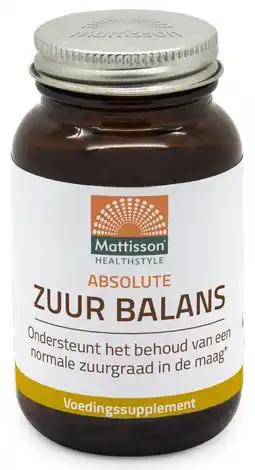 De Online Drogist Mattisson HealthStyle Absolute Zuur Balans Tabletten aanbieding