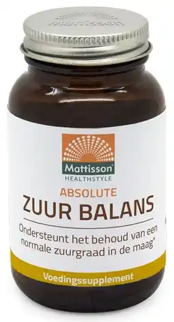 De Online Drogist Mattisson HealthStyle Absolute Zuur Balans Tabletten aanbieding