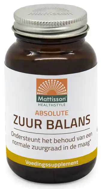 De Online Drogist Mattisson HealthStyle Absolute Zuur Balans Tabletten aanbieding