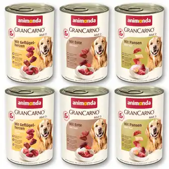 Zooplus 6x400g Original Adult animonda GranCarno Hondenvoer aanbieding