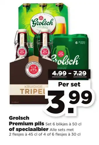 PLUS Grolsch premium pils of speciaalblier aanbieding