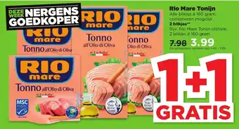 PLUS Rio Mare Tonijn aanbieding