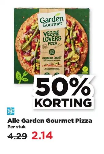 PLUS Alle Garden gourmet pizza aanbieding