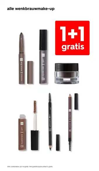 HEMA Alle wenkbrauwmake up aanbieding