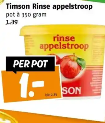 Poiesz Timson rinse appelstroop aanbieding