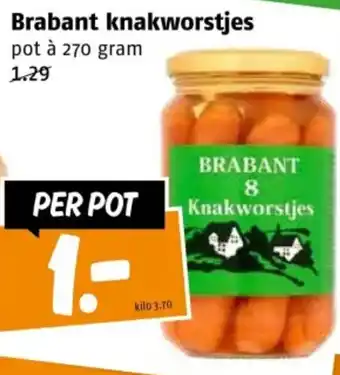 Poiesz Brabant knakworstjes aanbieding