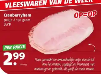 Poiesz Cranberryham aanbieding