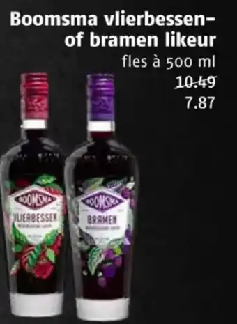 Poiesz Boomsma vlierbessen of bramen likeur aanbieding