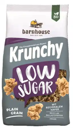 De Online Drogist Barnhouse Krunchy Low Sugar Plain Grain Biologische Muesli aanbieding