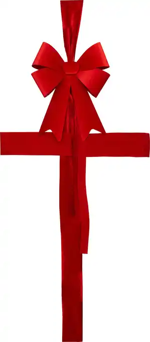 Intratuin Intratuin deurhanger strik rood 66 x 50,8 x 7,5 cm aanbieding